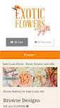 Mobile Screenshot of exoticflowersofstlouis.com